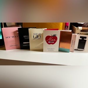 Perfume sample set of 6